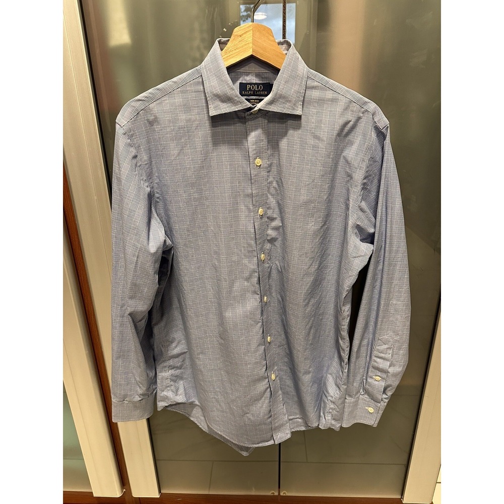 Polo Ralph Lauren No Iron Long Sleeve Button Down Logo Size Medium